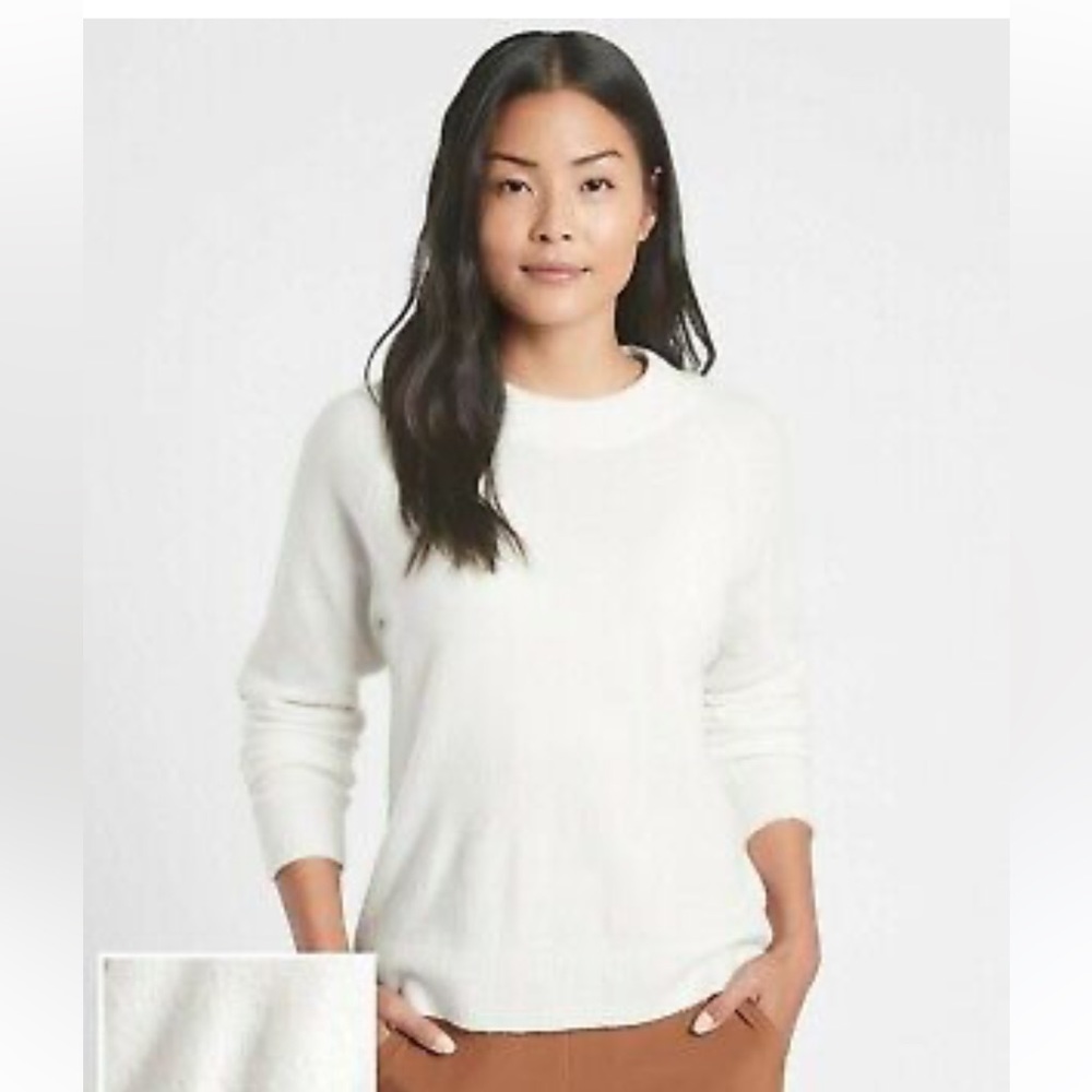 Athleta ‘Hawthorn’ Crew Sweater- Small- Cream